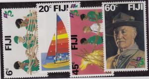  FIJI MNH Scott # 458-461 Scouting (4 Stamps)
