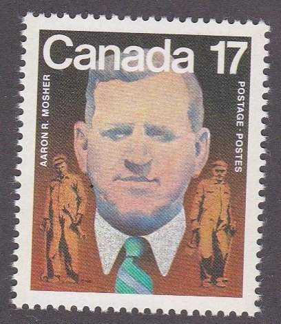 Canada # 989, Aaron Mosher, NH, 1/2 Cat.