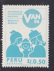 Peru # 895, Vaccination Campaign, Mint NH