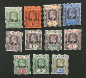 MOMEN: FIJI SG #104s-114s SPECIMEN 1903 MINT OG H LOT #191839-359