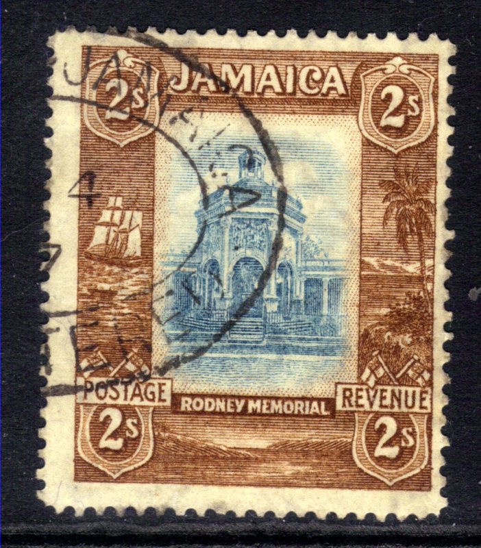 Jamaica 1921 - 29 KGV 2/-d Spanish Town Rodney Memorial used SG 103 ( L883 )