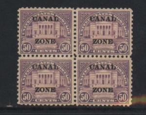 Canal Zone #80 VF Mint Block