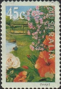 Australia #1827 2000 45c Gardens - Hibiscus USED-VF-NH.