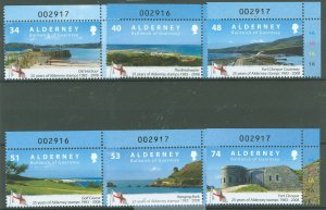 Guernsey/Alderney #325-330  Single (Complete Set)