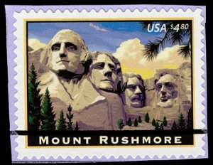 US #4268 Mount Rushmore, HIGH VALUE,  VF/XF used on piece, VERY FRESH an LIGH...