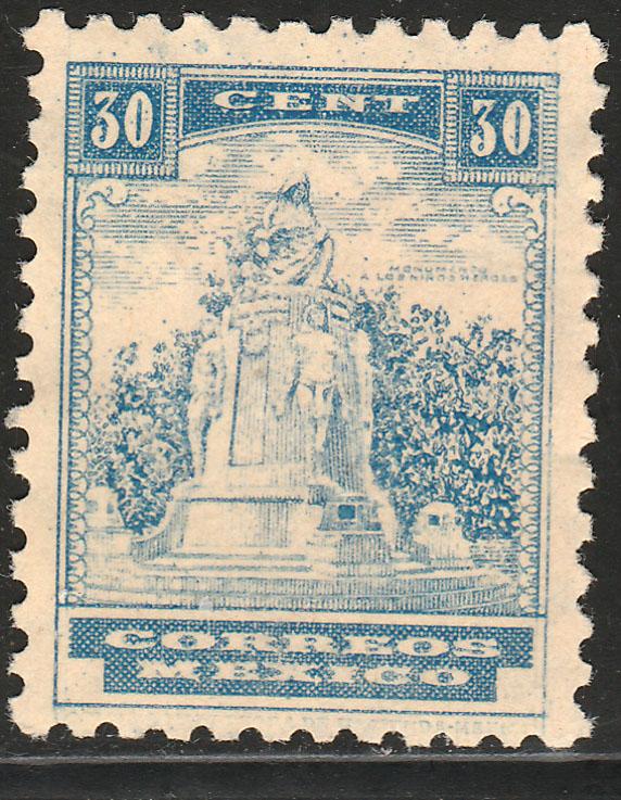 MEXICO 716B, 30¢ HEROIC CADETS MON 1934 DEFINITIVE UNUSED, NO GUM. F-VF.