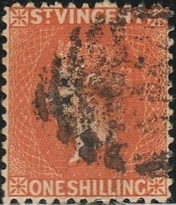 Saint Vincent, #39 Used  From 1883-84