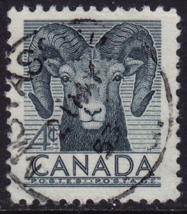 Canada - 1953 - Scott #324 - used - MISTASSINI P.Q. pmk
