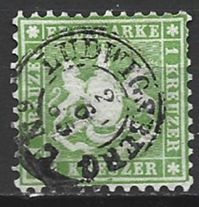 COLLECTION LOT 14763 WURTTEMBERG #34 1863 CV+$13