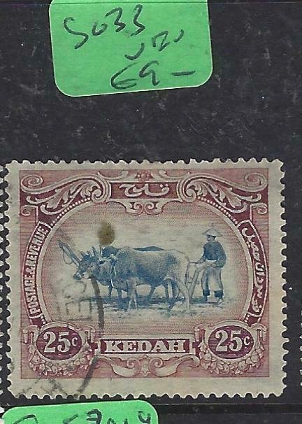 MALAYA KEDAH  (PP2807BB)    COW  25C  SG 33   VFU