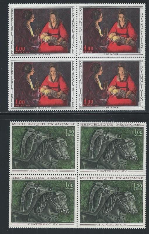 FRANCE SC# 1149-53 B/4 FVF/MNH 1966