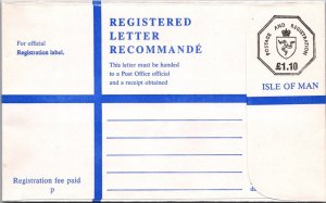 Isle Of Man Unused Registered Stamp Letter - F71232