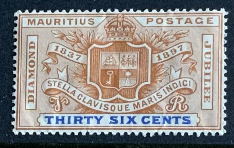 MAURITIUS 1898 SG133 36c UNMOUNTED MINT..GUM BENDS CAT £16