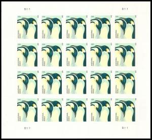US 4989 Penguins additional ounce sheet (20 stamps) MNH 2015 