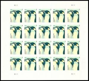 US 4989 Penguins additional ounce sheet (20 stamps) MNH 2015