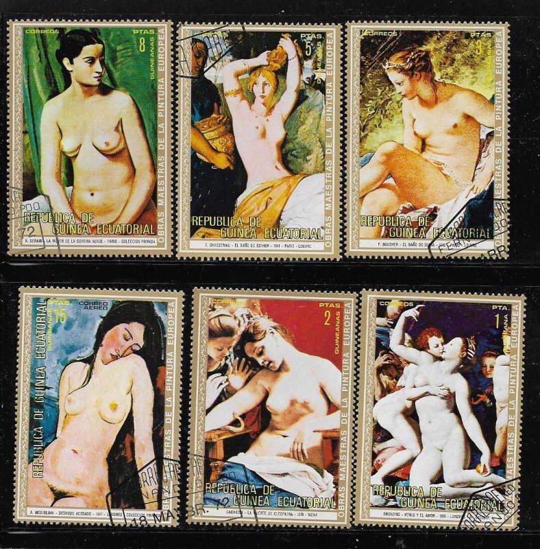 Equatorial Guinea   Famous Nude Paintings   Lot 1