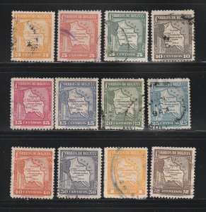 Bolivia 220-227, 229-232 U Maps