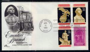 US 2414 Executive Branch Combo Artcraft U/A FDC