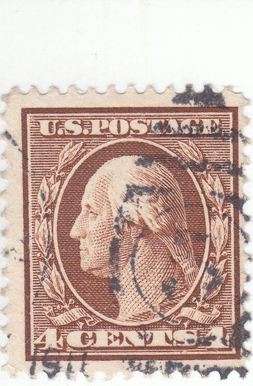 Scott #377 - 4cent Brown - Washington - Used