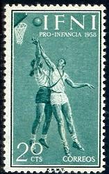 Basketball Player, IFNI stamp SC#84 Mint