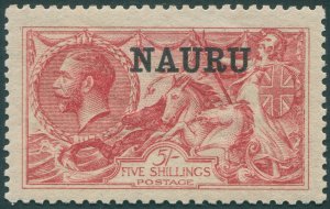 Nauru 1916 5s bright carmine SG22 unused