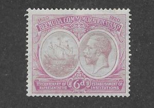 Bermuda Sc#69  6p  OG VF