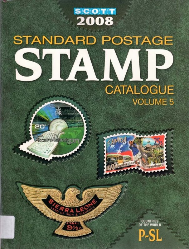 Scott 2008 Edition Catalogs - Standard Postage Stamp Catalogs - Volumes 1-6