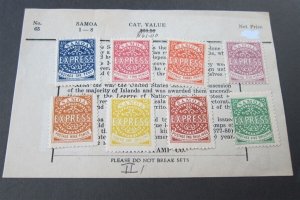 Samoa 1877 Sc 1-8 Reprints MH