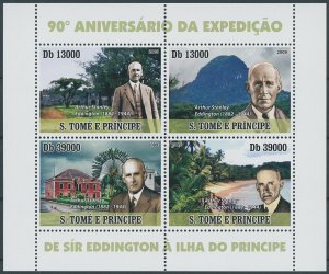 Sao Tome & Principe 2009 MNH Astronomy Stamps Arthur Stanley Eddington 1v S/S