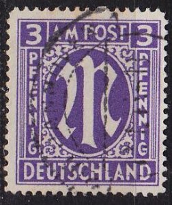 GERMANY Alliiert AmBri [1945] MiNr 0010 G ( O/used ) [02]