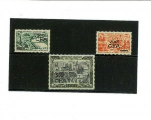 France-Reunion SC# C39-41 LH. Cat.325.00.Better Item