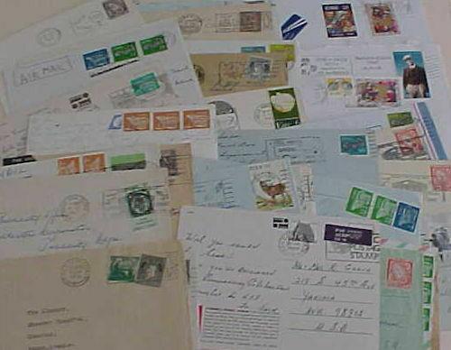 IRELAND  34 COVERS/FEW CARDS  PICTORIAL CANCELS 1951-2000's MOSTLY TO USA