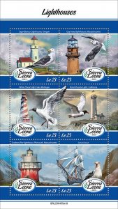 SIERRA LEONE - 2023 - Lighthouses - Perf 6v Set - Mint Never Hinged