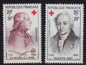 FRANKREICH FRANCE [1959] MiNr 1270-71 ( **/mnh ) Rotes Kreuz