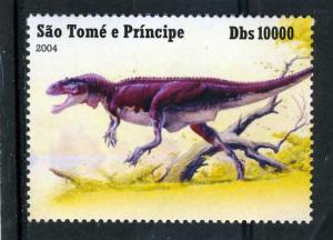 Sao Tome & Principe 2004 DINOSAURS Set (1v) Perforated Mint (NH)