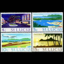 ST.LUCIA 1975 - Scott# 263b-8a Views Wmk 373 Set of 4 NH