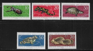 Germany DDR 663-67 Animals set MNH