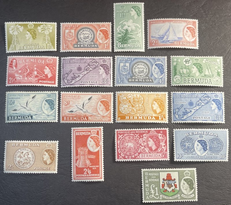 BERMUDA # 143-162-MINT/HINGED---COMPLETE SET---1953-58