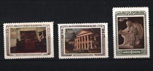 RUSSIA/USSR 1950 FAMOUS PEOPLE/LENIN SET OF 3 STAMPS MNH