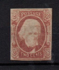 US Confederate States 1863 2c brown Andrew Jackson MNG #C5A8 WS36251