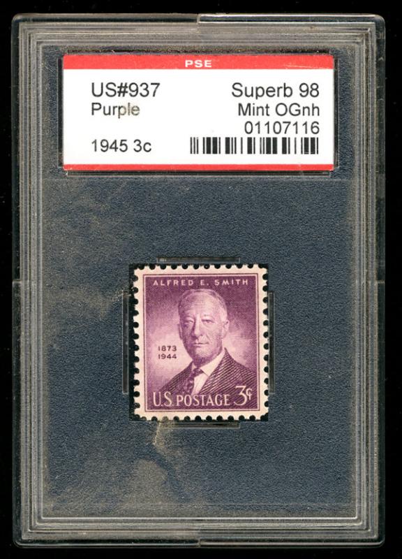 US #937 PSE GRADED 95, Xu-SUPERB mint never hinged, a super well centered sta...