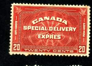 CANADA #E4 MINT FVF OG HR CPL TONED SPOTS Cat $64