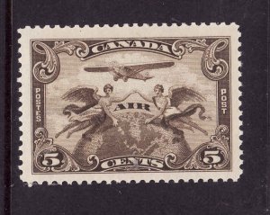 Canada-Sc#C1- id7460-unused 5c og NH brown olive airmail-1928-