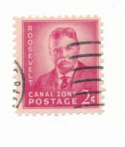 US Canal Zone 1946  Scott 138 used - 2c, Theodore Roosevelt