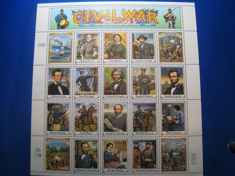 U.S. SCOTT #2975 - CIVIL WAR -  MINT PANE    (ST81)