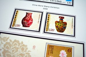 COLOR PRINTED CHINA P.R.C. 2000-2010 STAMP ALBUM PAGES (170 illustrated pages)