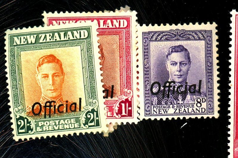 NEW ZEALAND O92 O93-99 MINT FVF OG HR Cat $71