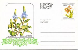 Venda, Government Postal Card, Flowers