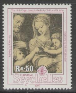 SEYCHELLES SG806 1991 50c CHRISTMAS MNH