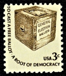 US 1584 MNH VF 3 Cent Ballot Box